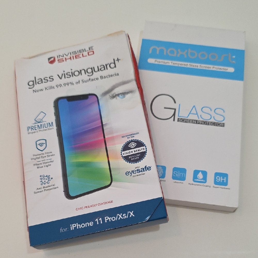 Glass VisionGuard+ Screen Protector for iPhone 11 Pro/XS/X - White New